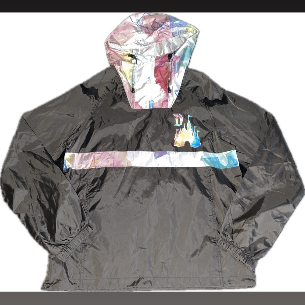 Disneyland Windbreaker Jacket – Colorful Hood & Retro Logo